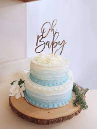 Oh Baby Boy Cake Baby Shower Cakes For Boys Blue Baby Shower Cake Simple Baby Shower Cake