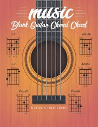 Amazon Com Blank Guitar Chord Chart Manuscript Music Paper