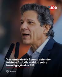 O ministro da Fazenda, Fernando Haddad, respondeu nesta segunda-feira (21)  à investigação comercial aberta pelos Estados Unidos contra o Brasil, que  mira, entre outros pontos, o sistema de pagamento instantâneo Pix. Em