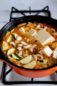 Doenjang Jjigae Korean Soybean Paste Stew Pickled Plum Food And Drinks Recipe Soybean Recipe Soybean Paste Recipe Recipes