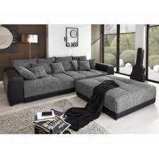 Delife Hocker Valeska 120x120 Schwarz Strukturstoff Und Kunstleder Big Sofas Delifedelife Big Sofas Leather Couches Living Room Couch