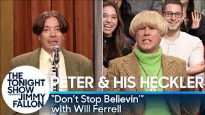 Peter And His Heckler Don T Stop Believin With Will Ferrell Youtube