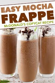 They have ice cream cones, shakes, sundaes, coffee, cookies yoghurt, and even fruit treats. Copycat Mocha Frappe The Chunky Chef