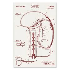 The glove shouldn't fit too snugly but it shouldn't be loose either. Boxing Glove Patent Screen Print Hank Player