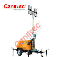 Glt1600L-9mk LED Lights Mobile Lighting Tower with Japan Kubota D1105  Diesel Generator 7.3kw Single Phase