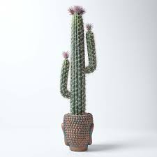 Alibaba.com offers 1,666 artificial potted cactus products. Large Saguaro Artificial Cactus With Flowers In Decorative Buddha Head Stone Pot 78 Cm Tall