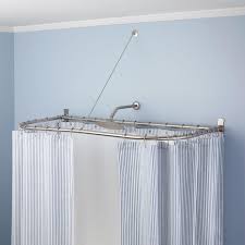 D Shaped Shower Curtain Rod Shower Curtain Rods Bathroom Shower Curtain Rods Shower Curtain Decor Corner Shower Curtain Rod