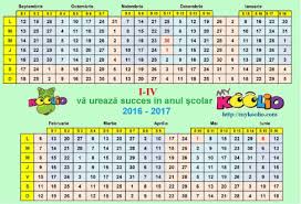 Conform datelor publicate prin ordinul ministrului educației naționale nr. Calendar Cu Anul Scolar 2016 2017 De A Valma