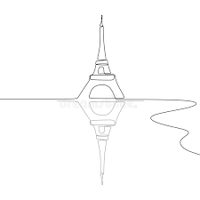 La fable d'ésope la bise et le soleil dans les différentes langues de france. Simple Noir Et Blanc Illustration Tour Eiffel Un De Vecteur De Dessin Au Trait Illustration De Vecteur Illustration Du Construction Ligne 140759928