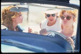 Thelma And Louise Publicity Still Of Brad Pitt Susan Sarandon Geena Davis Brad Pitt Geena Davis Susan Sarandon