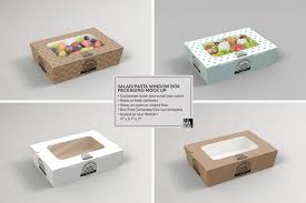 Free for personal and commercial use. Clamshell Window Box Mockup Box Mockup Free Packaging Mockup Food Box Packaging