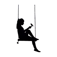 Freetoedit Silhouette Swing Bird Women Woman Sitting Remixit Silhouette Art Silhouette Painting Silhouette Drawing