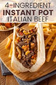4 Ingredient Easy Instant Pot Italian Beef Snug Cozy Life Recipe Italian Beef Recipes Instant Pot Dinner Recipes Cheap Easy Healthy Meals