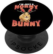 Amazon.com: I'm Just A Horny Bunny Jackalope PopSockets Grip and Stand for  Phones and Tablets : Cell Phones & Accessories