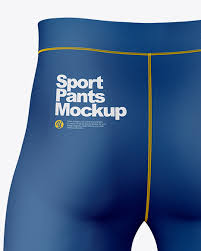 Download Compression Trousers Mockup Back View In Apparel Mockups On Yellow Images Object Mockups