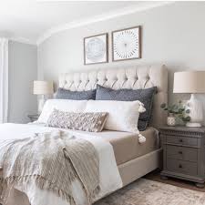 Wayfair offers thousands of design ideas for every room in every style. Ahomedecor Farmhouse Style Master Bedroom Master Bedrooms Decor Beige Headboard Bedroom