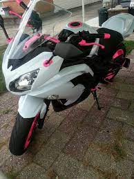 In My Free Time My Kawasaki Ninja 650 Pink White And Black Pink Motorcycle Motorcycle Kawasaki Ninja 650