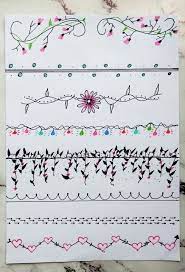 Resultado de imagem para bordes decorativos para hojas de papel efecto de fotos de la categoría. Bordes Decorativos Kawaii Buscar Con Google Bullet Journal Writing Bullet Journal Doodles Bullet Journal Ideas Pages