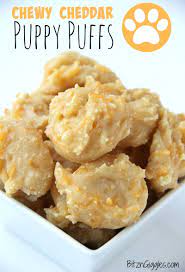 Chewy Cheddar Puppy Puffs Recipe Dog Biscuit Recipes Dog Food Recipes Dog Treat Recipes