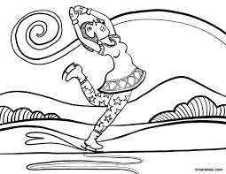 dessin a colorier en attendant l ouverture des patinoires un patineuse que vous pourrez imprimer sur une feuill coloriages d&#x00027;hiver