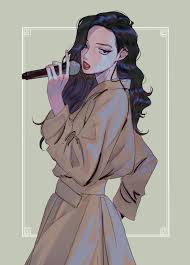 Mamamoo Hwasa Pop Illustration Cartoon Art Styles Character Art