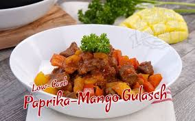 Paprika Mango Gulasch Deftig Frisch Einfach Lecker Low Carb Rezept Gulasch Rezepte Einfach Lecker