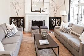 Sofas Facing Each Other Contemporary Living Room Livingroom Layout Monochromatic Living Room Recessed Lighting Living Room
