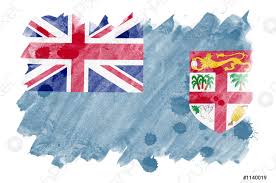 Fiji Flagge Wird Im Flussigen Aquarell Stil Isoliert Auf Foto Vorratig Crushpixel