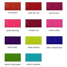 Manic Panic Colour Chart Find Your Perfect Hair Style