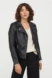 Biker Jacket Black Ladies H M Ca Biker Jacket Coats Jackets Women Jackets