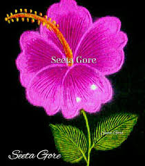 My Rangoli My Art My Hibiscus Flower Rangoli 10 Rangoli Designs Diwali Rangoli Colours Rangoli Designs