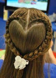 Love Heart Plait Hair Styles Heart Hair Kids Hairstyles