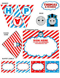 Free Thomas The Train Birthday Printables Thomas The Train Party Printables Set Por Weddingsupplystore 12 00 Thomas The Train Party Thomas Birthday Parties Thomas The Train Birthday Party