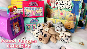 Everyone's favorite plush dogs pound puppies are back! Pound Puppies Collection Plushies Playsets Miniature Galoob Youtube