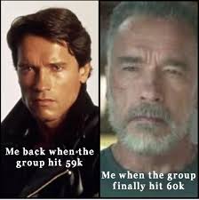 Group growth and nostalgia over time