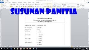 Bpk h emo djuri pemangku hajat : Cara Membuat Daftar Susunan Panitia Youtube