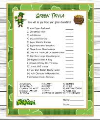 Browse printable grinch story resources on teachers pay teachers,. St Patricks Day Green Trivia Printable Or Virtual Party Game Instant D Enjoymyprintables