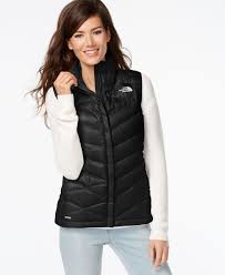 The North Face Aconcagua Puffer Vest Coats Women Macy S Black North Face Vest Blazer Jackets For Women Puffer Vest Fashion
