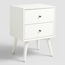 White Wood Brewton Nightstand World Market
