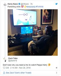 How to get the fortnite harry kane outfit? Harry Kane S Multi Tasking Parenting Photo Prompted Much Hilarity On Twitter