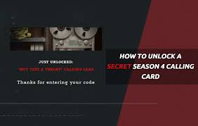 The most powerful superhero in the world can kill anyone with one blow. How To Unlock The Secret Season 4 Calling Card Not Just A Theory Black Ops Cold War Downsights