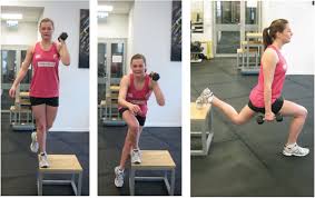 single leg exercises left and middle