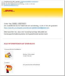Die dhl lieferzeiten findet man recht einfach auf der offiziellen webseite und diese liegen aktuell von montag bis freitag von 07:00 bis 18:00 uhr und auch am samstag werden pakete ausgeliefert und hier von 08:00 bis 18:00 uhr. Trojaner Warnung Ihr Dhl Paket Kommt Am Montag 13 00 17 00 Uhr