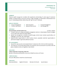 Real resume samples for every job & profession. Financial Planner Cv Ctgoodjobs Powered By Career Times