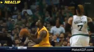 The 34 best new slam dunk videos, memes and gifs going viral on youtube and across the internet in may 2021 and of all time (in the archives). Lebron James Sick Double Clutch Reverse Slam Dunk Cavaliers Vs Celtics 2015 16 Nba Season On Make A Gif
