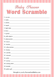 Help baby hazel get back healthy hair by trimming them and. Free Printable Baby Shower Games Personalized Babies