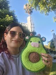 Handmade Crocheted Amigurumi Avocado Cow Plushy Can Be Ordered in Custom  Colors