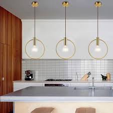Northern Europe Modern Electroplated Pendant Lighting Ceiling Mini Chandelier Hanging Lamp 1 Lights Fixture Flush Mount Heparts