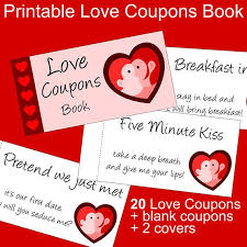 Printable Love Coupons Book For Him And Her Valentine S Day Gift For Him And For Her Romantic Coupons Pdf Love Coupons For Couples
