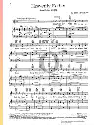 Heavenly Father (Edna McGriff) Piano Sheet Music